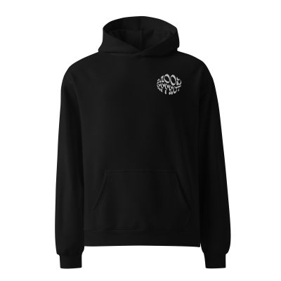 Cozy Oversized Embroidered Mood Effect Hoodie