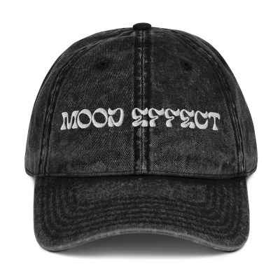 Embroidered Washed Out Mood Effect Cotton Dad/Mom Cap